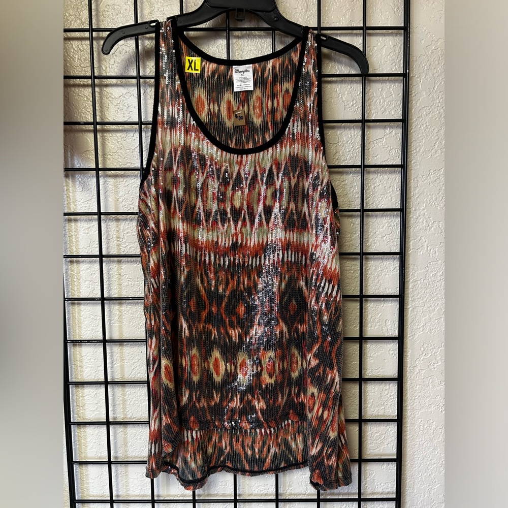 WRANGLER SEQUINED TANK TOP